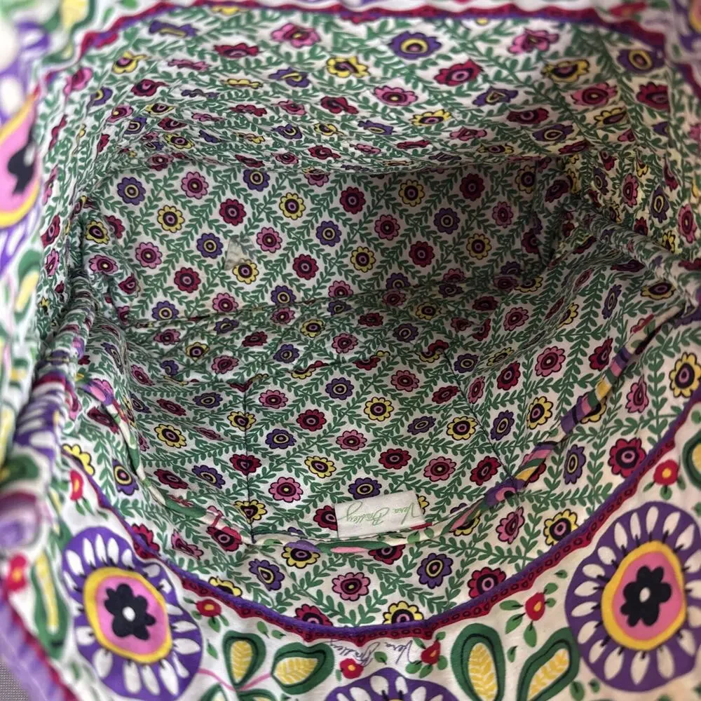 Vera Bradley Toggle Tote Viva La Vera Quilted Cotton Floral Shoulder Bag Retired